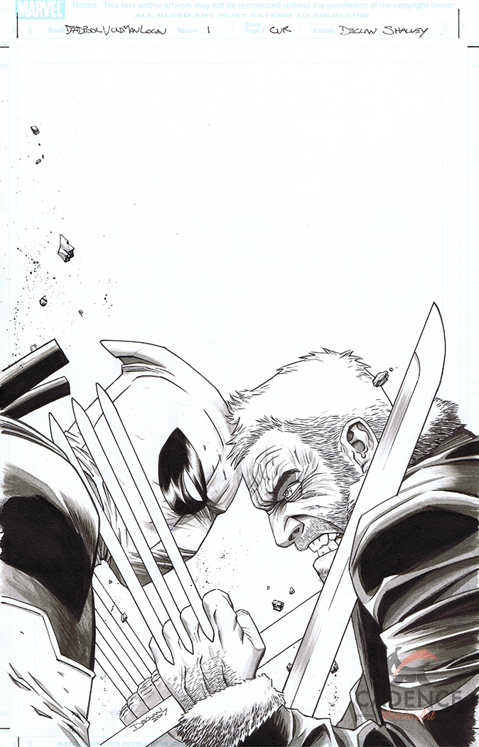 Deadpool Vs Wolverine Original Art