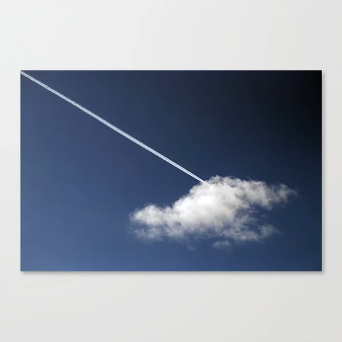Cloud & Contrail Canvas Print