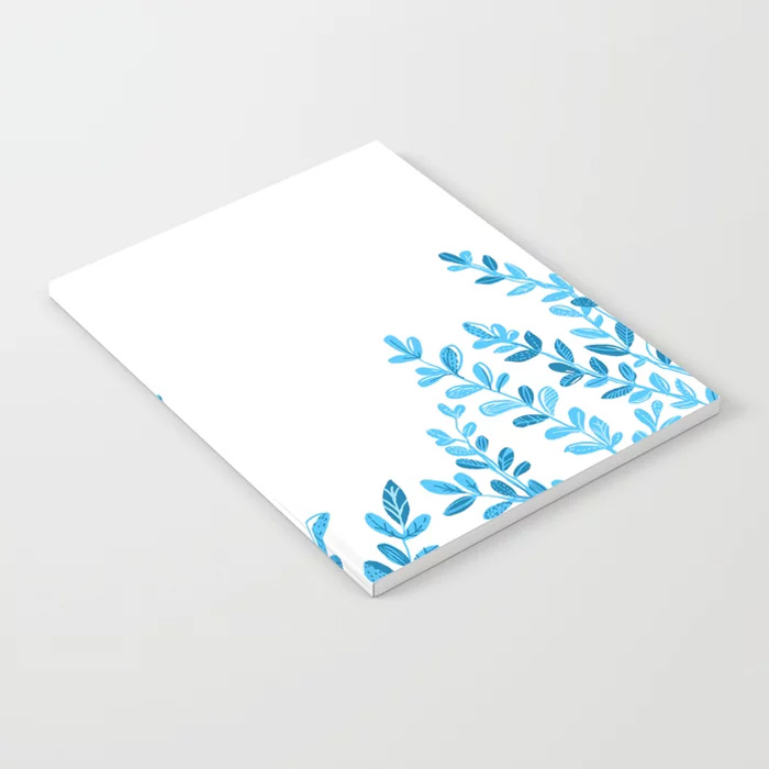 Blue Leaves Notebook