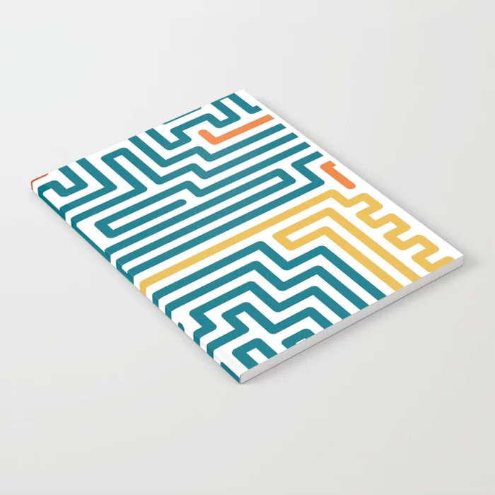 Colorful Striped Notebook
