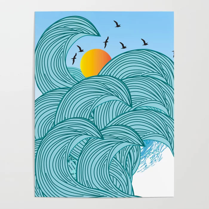 Sea Wave Poster