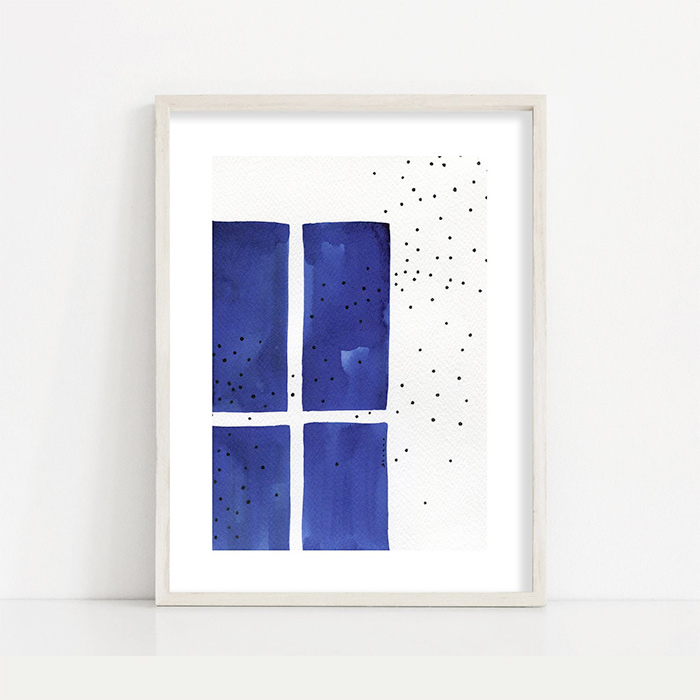 Abstract Window Print
