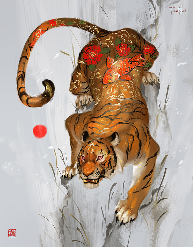 Tiger Koi Gold