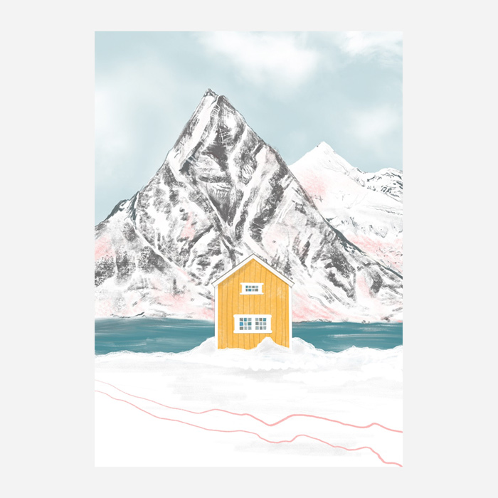 Yellow Cabin Print