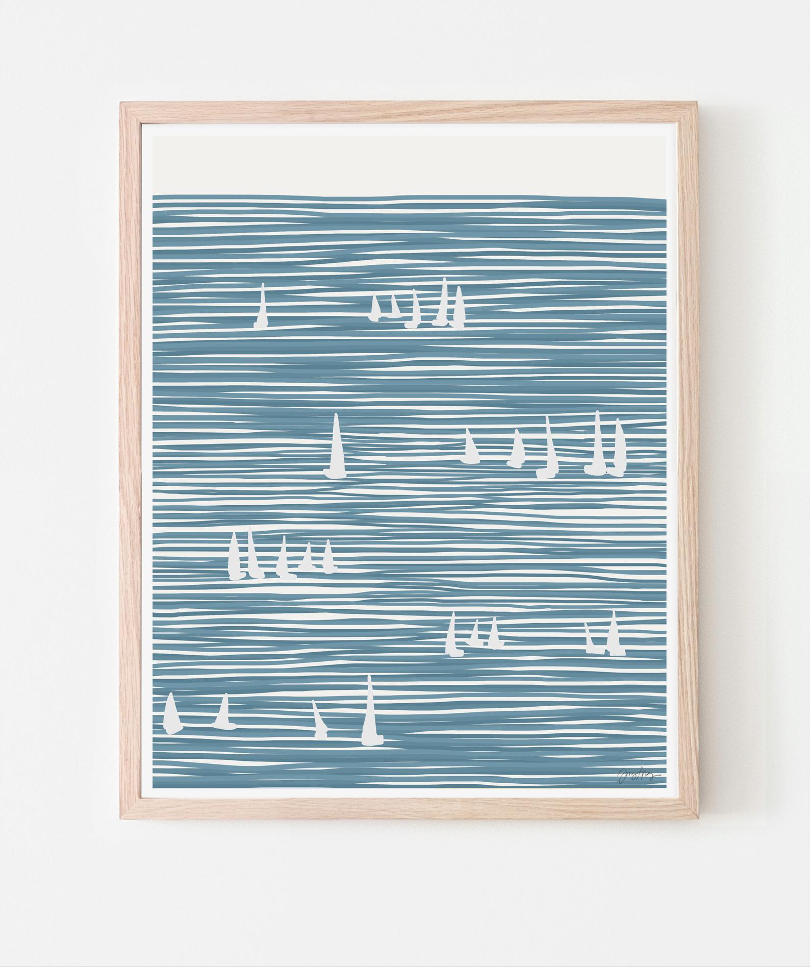 Sailboats Art Print