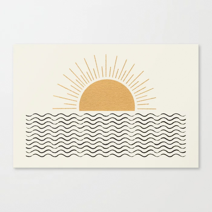 Sunrise Ocean Canvas Print