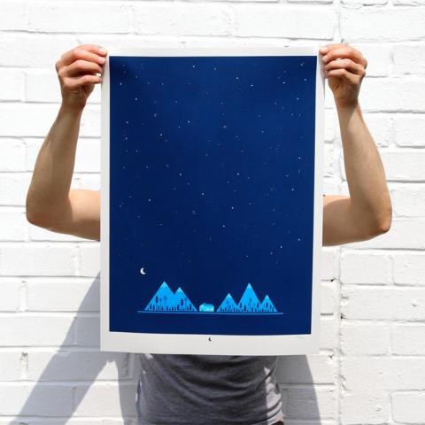 Night Mountains Poster