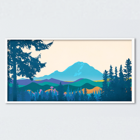 Mt Rainier Art Print