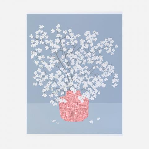 Still Life with White Flowers Art Print